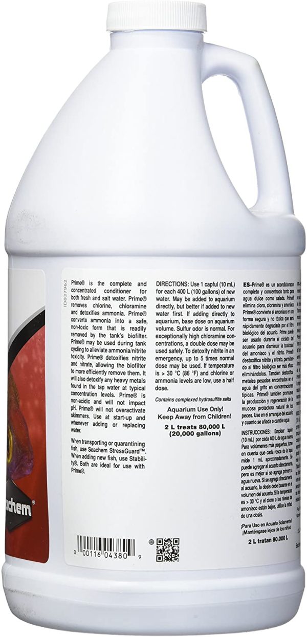 Seachem Prime Water Conditioner, 2 Litre - Image 2