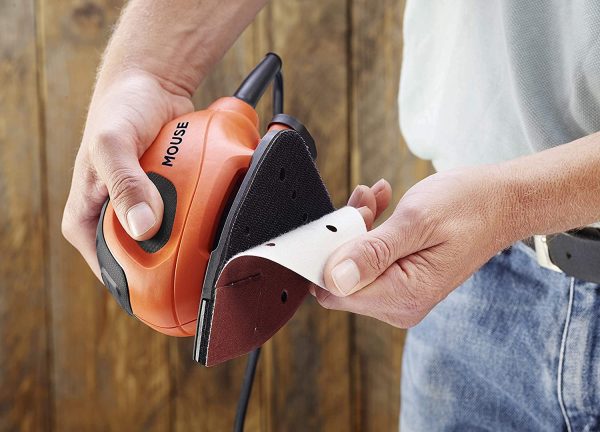 BLACK+DECKER 55 W Detail Mouse Electric Sander with 6 Sanding Sheets, BEW230-GB - Image 5