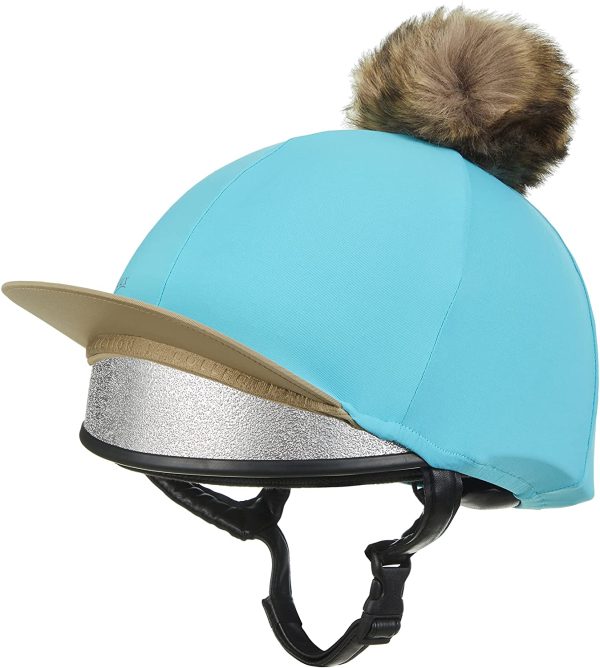 LeMieux Pom Pom Horse Riding Hat Silk with 4 Way Stretch Fabric Coordinates with Base Layers & Saddle Pads - Equestrian Headgear - Image 6