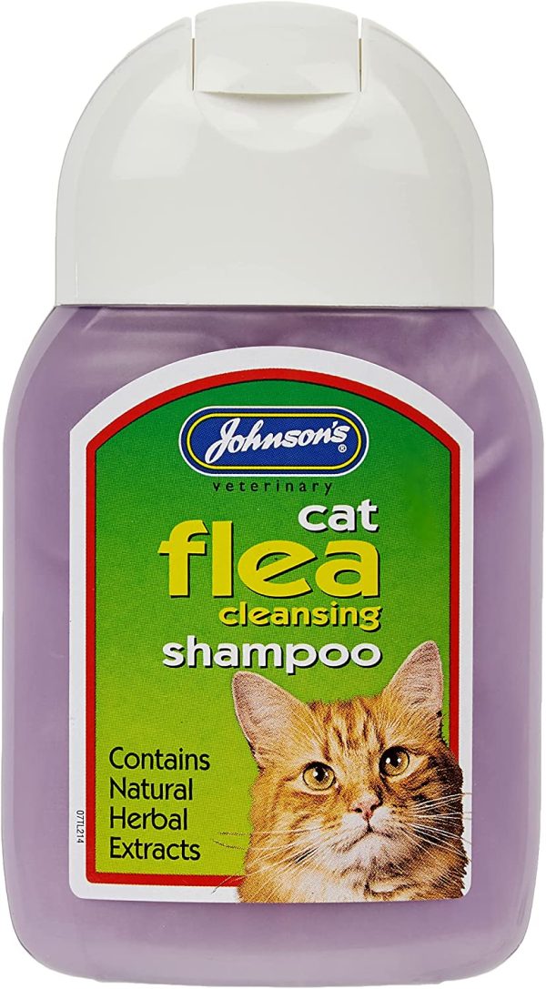 Johnsons 4Fleas  for Cats and Kittens, 6 Treatment Pack & Cat Flea Cleansing Shampoo 125 ml - Image 2