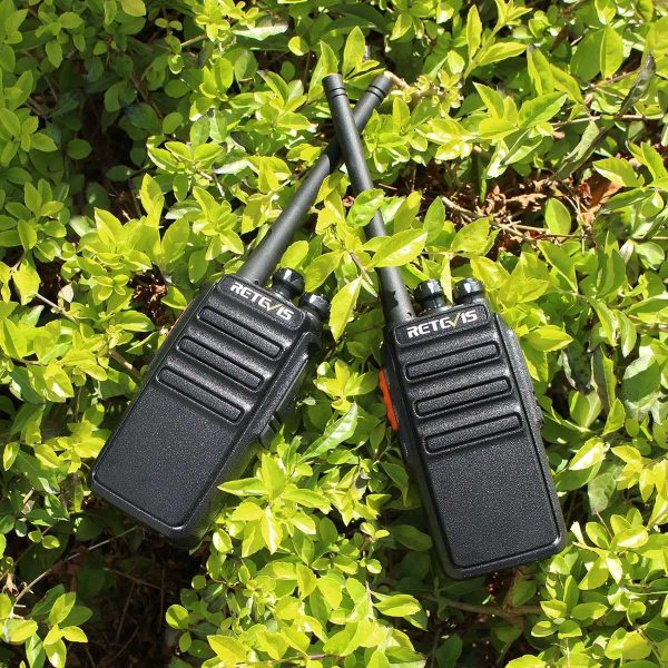 Retevis RT24 Walkie Talkies PMR446 License-free Two Way Radio 16 Channels Scan TOT with USB Charger and Earpieces (Black, 2 Pairs) - Image 4