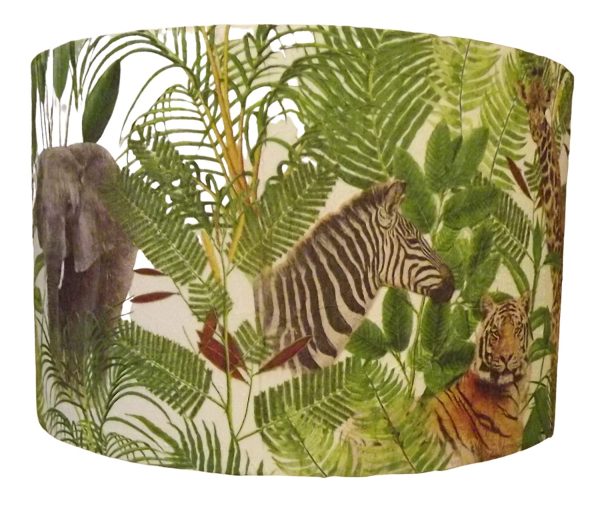 Jungle Animal Lampshade,Zebra, Tiger, elephant, Giraffe - Image 3