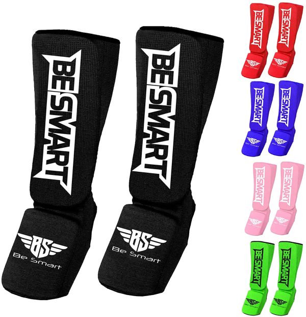 Kids Shin Instep Pads MMA Leg Foot Guards Muay Thai Kick Boxing Guard Protector - Image 3