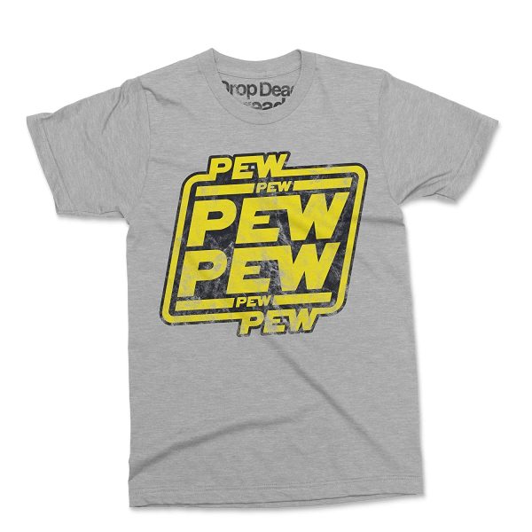 Pew Pew Funny StarWars Blaster Retro Design Men's & Women's T-Shirt Gamer Top - Image 8