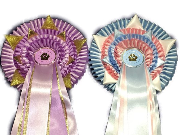 Personalised 4 tier rosette with star points - Image 7