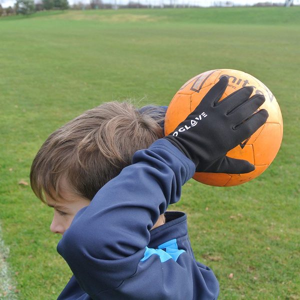 OGLOVE Waterproof Thermal Sports Gloves for Kids, Touchscreen Sensitive Field Gloves with Palm Grip for Football, Rugby, Mountain Biking, Cycling, Running, Netball, Hockey and More