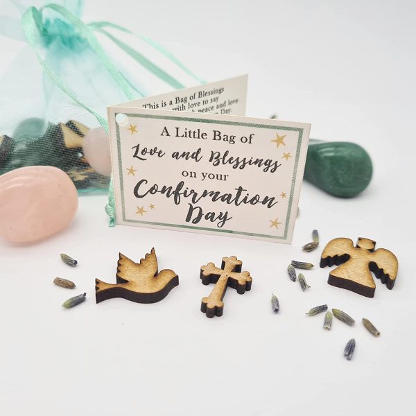 Confirmation Gift Bag of Love and Blessings - Gemstones Keepsake with Mini Card