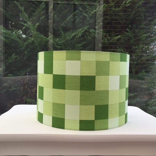 Kids Lampshade Gaming inspired Green Pixelated 20cm 30cm Table Floor Ceiling light-shades Children Baby Boys Girls Room Decor - Image 6