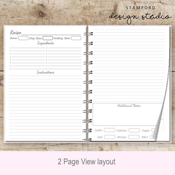 Personalised Recipe Notebook Retro Mixer, Recipe Log, Foodie Present, Recipe list, Choice of 2 Sizes, Gift - Image 3