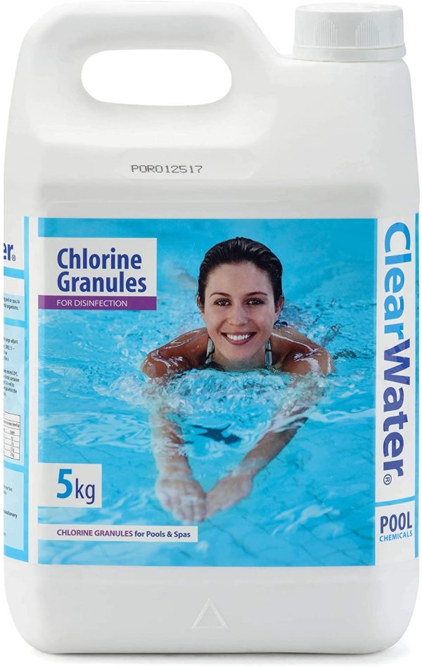 Clearwater CH0004 Chlorine Granules for Hot Tub Spa and Swimming Pool Water Treatment for Rapid Disinfecting and Cleaning, Jerry Can, 5 kg - Image 5