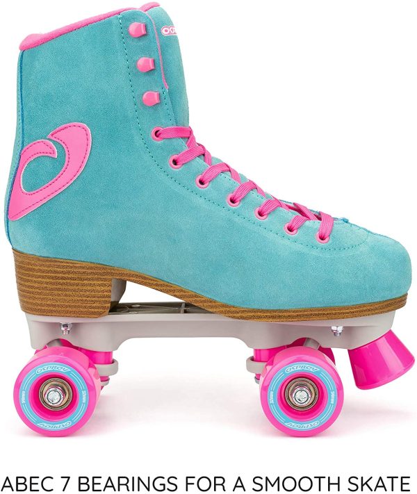 Osprey Retro Quad Roller Skates for Adults ?C Women's Lace Up High Top Roller Boots - Multiple Designs - Image 7