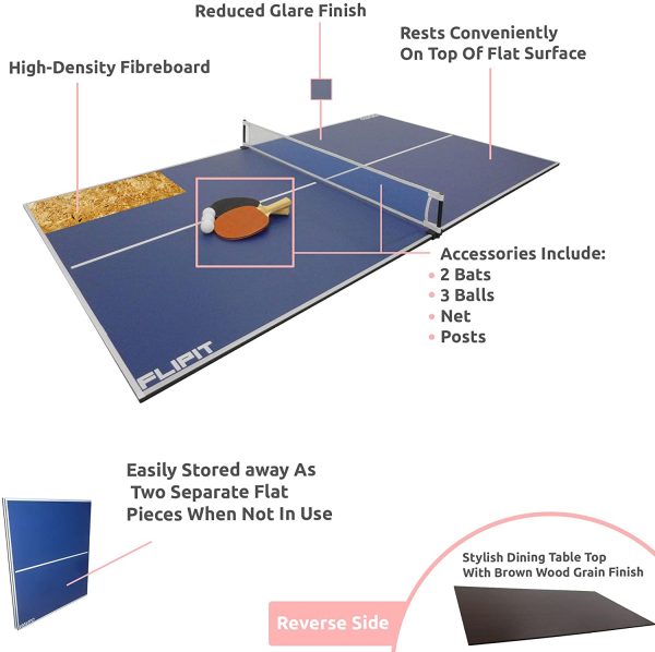 VIAVITO Flipit 6ft Table Tennis Top - Image 3