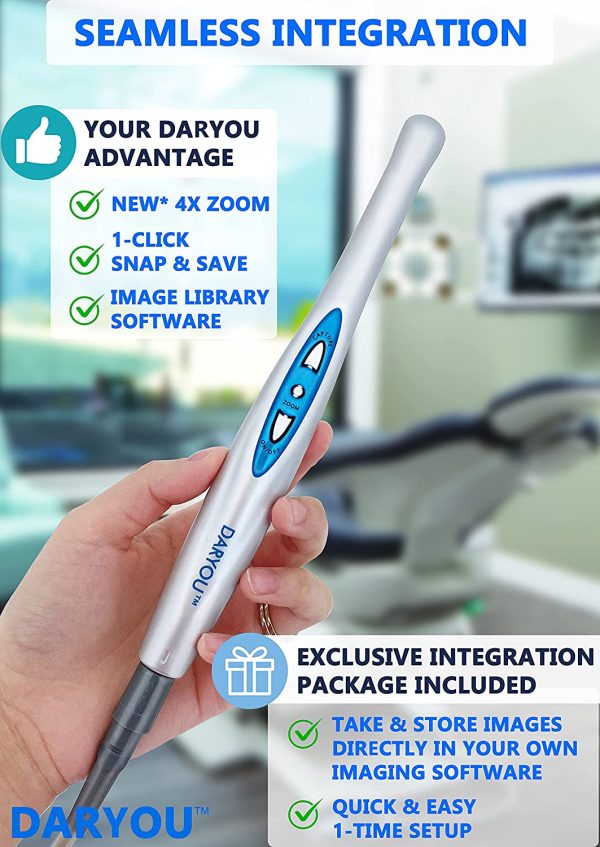 DARYOU DY-60 720p HD Intraoral Camera Dental Camera.Button Really Work in Examine Pro,LOGOsw,DBSwin,Vixwin,Eaglesoft Dexis More - Image 3