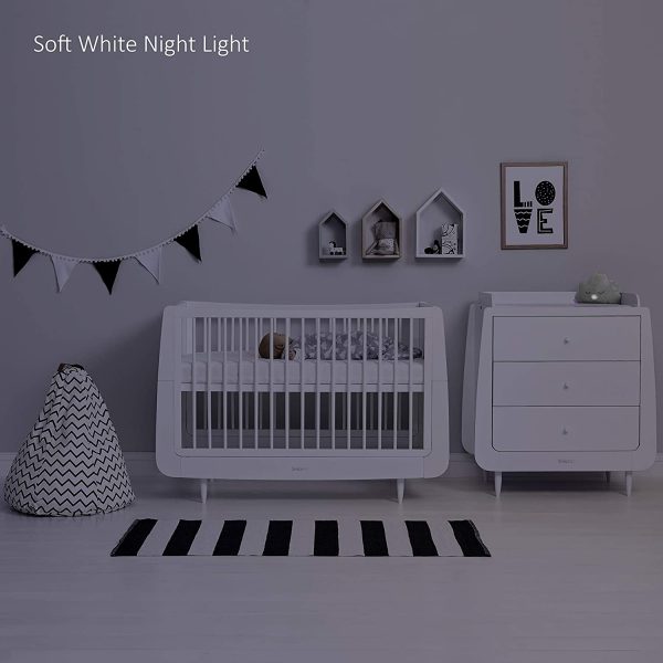 Sn??zCloud Baby Sleep Aid with 4 Soothing Sounds and 2 Gentle Light Options ?C Soft Plush Feel ?C Portable & Stylish