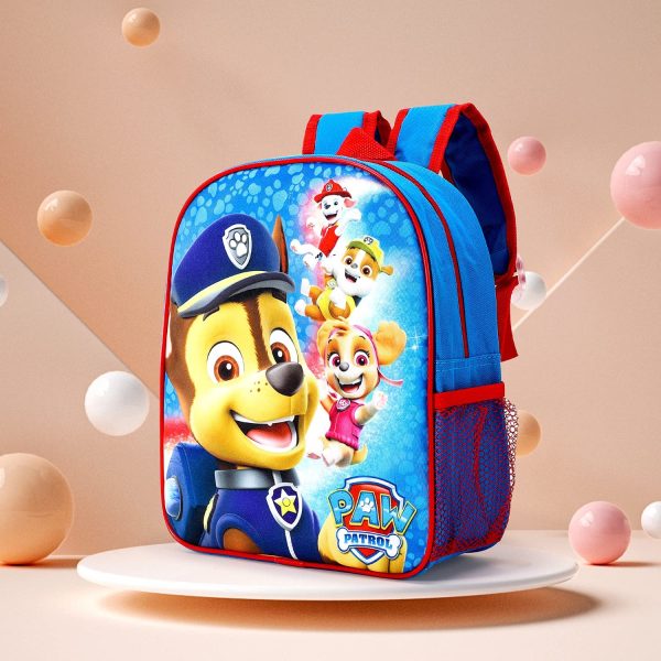 Paw Patrol Kids Childrens Backpack School Rucksack Travel Bag Boys Girls with side mesh pocket - Image 2