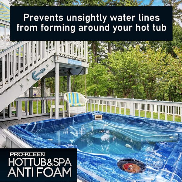 Pro-Kleen Hot Tub & Spa Anti Foam 1L - Defoams Hot Tubs & Spas - Suitable for all Hot Tubs & Spas - Easy To Use - Image 2