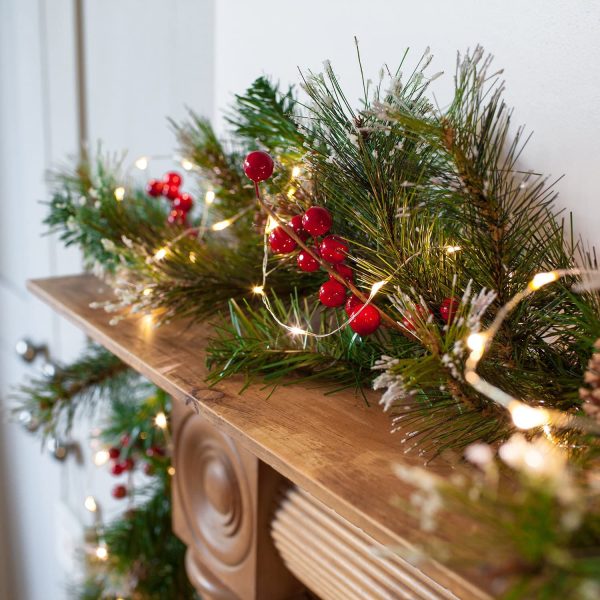 Christmas Indoor Fairy String Lights with 100 Warm White Micro LEDs on Silver Wire Plug in 4.95m - Image 2