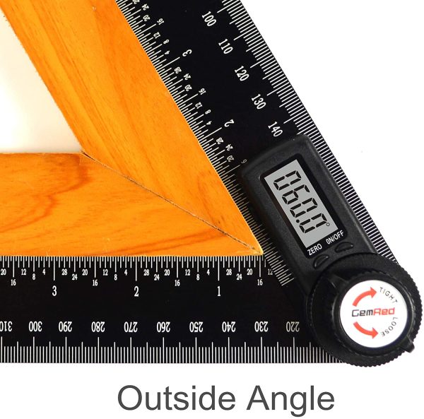 Digital Angle Finder Protractor (Model 82305-Aluminum, 200mm) - Image 5