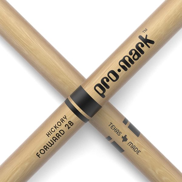 ProMark Classic Forward 2B Hickory Drumstick, Oval Wood Tip, 4-Pack - Image 4