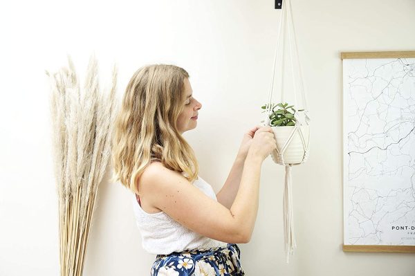 DIY Macrame Kit for Beginners - Beige Plant Hanger - 100% Cotton Rope 5mm - Handmade in the UK - Image 4