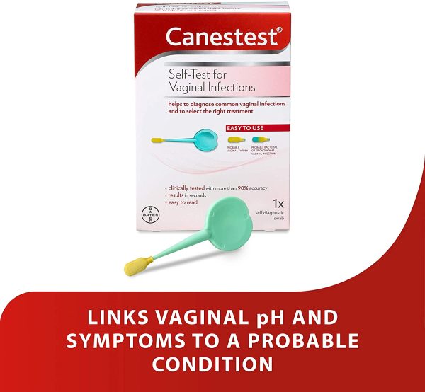 Canestest Self Test for Vaginal Infections | Helps Diagnose Common Vaginal Infections Including Thrush & Bacterial Vaginosis | Clinically Tested with 90% Accuracy - 1 Swab - Image 7