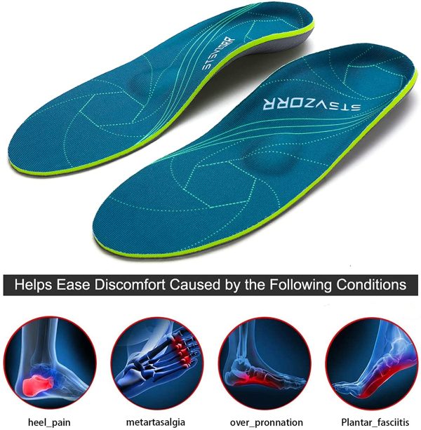 Plantar Fasciitis Arch Support Orthopedic Insoles Relieve Flat Feet Heel Pain Shock Absorption Comfortable Insoles - Image 2