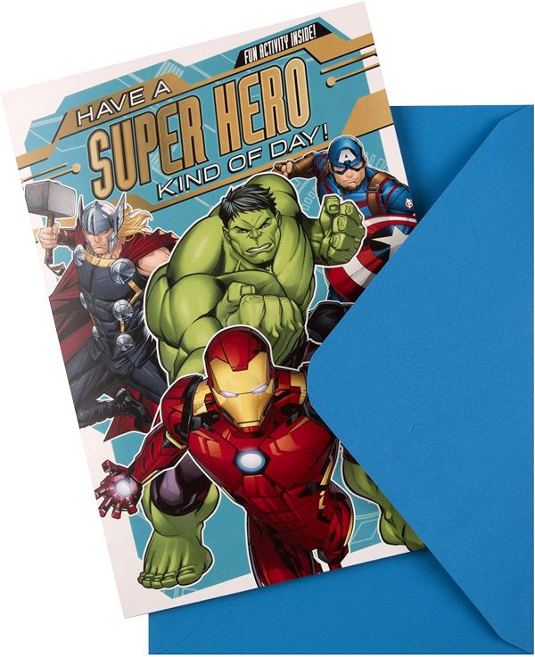 Marvel's Avengers Birthday Card for Kids from  - With Activity - Image 4