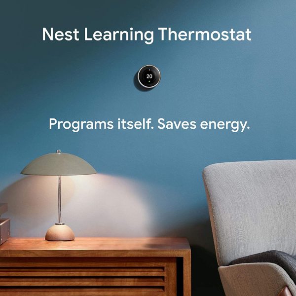 Nest Learning Thermostat 3rd Generation, Black - Smart Thermostat - A Brighter Way To Save Energy - Image 7