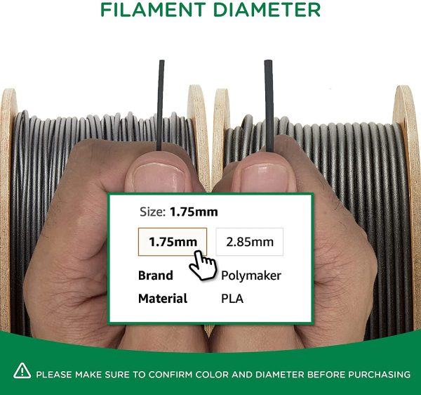 Matte PLA Filament 1.75mm Teal, 1kg Carton Spool PLA Filament 1.75 - PolyTerra PLA 3D Printer Filament, Print with Most 3D Printers Using 3D Filament - Image 3