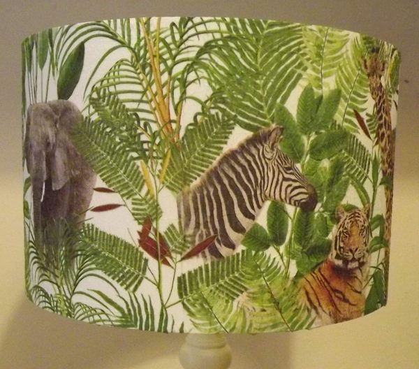 Jungle Animal Lampshade,Zebra, Tiger, elephant, Giraffe - Image 2