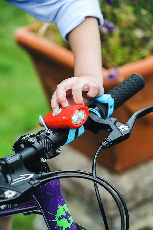 Hornit MINI Blue/Red | Bike & Scooter Horn and Light for Children and Kids| 25 Sound effects / 5 Lights - Image 3