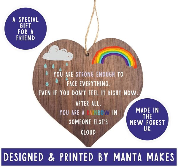 Rainbow gifts | Rainbow in someone else??s cloud | thinking of you - miss you gifts for best friend Keyworker | cheer up gifts | inspirational gifts for women - Image 7