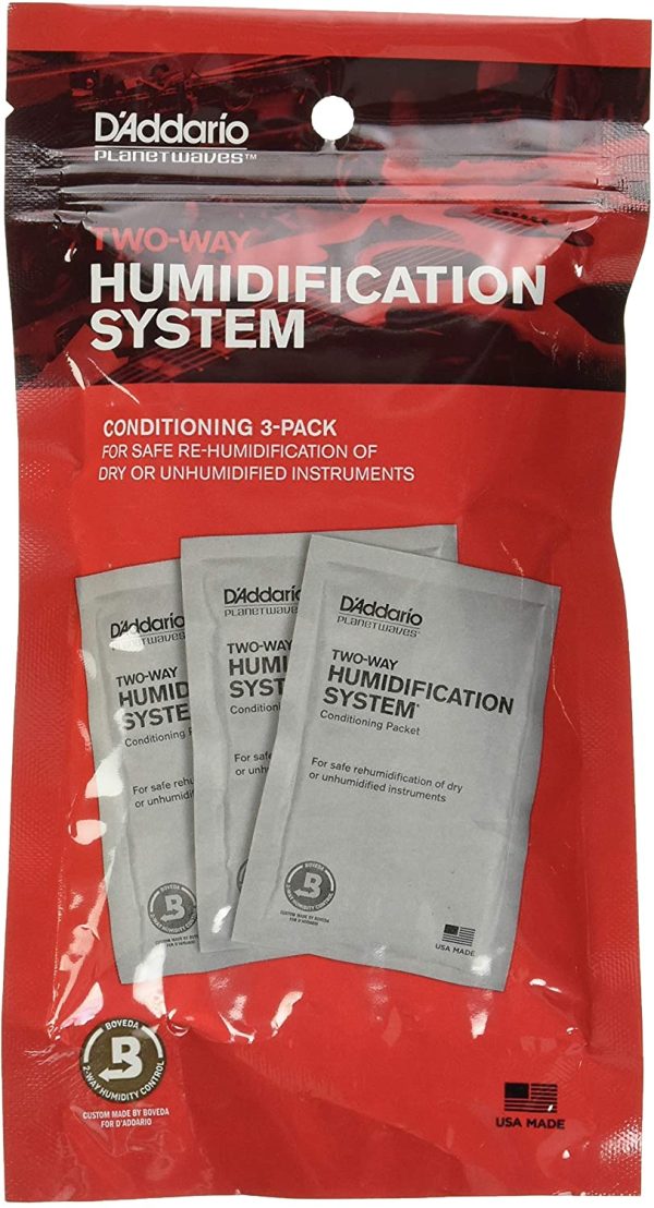 D'Addario Guitar Humidifier Packs - Two-Way Humidification System Conditioning Packets - For Restoring to Proper Guitar Humidification Level - 3 Restore Conditioning Packets - Image 4