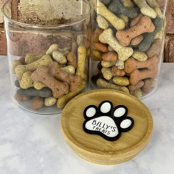 Personalised Dog/Cat Treats Pet Paw Print Glass Jar - Image 6