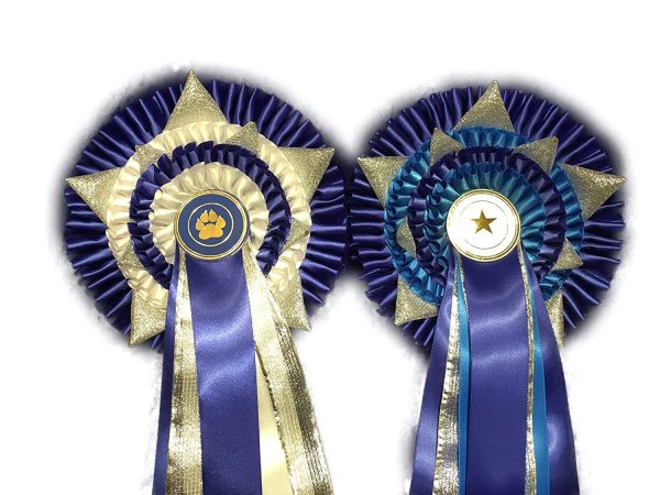 Personalised 4 tier rosette with star points - Image 3