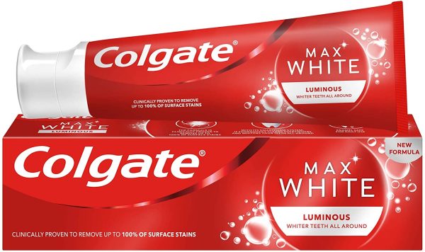 Colgate Max White Luminous Whitening Toothpaste, 75ml - Image 4