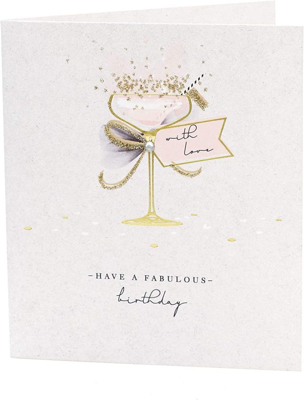 Birthday Card for Her - Friend Birthday Card - Elegant Cocktail Design, 386980-0-1 - Image 4