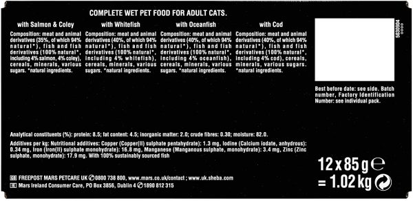 Sheba Select Slices in Gravy ?C Fish Collection ?C Wet cat food pouches for adult cats ?C 12 x 85g pack - Image 7