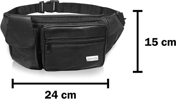 Roamlite Bumbag with Waist Extension Extender Belt Bundle, Extend Bum Bag Max Waist Size 52 to XXL 71 Inches, Mobility Disabled Scooter Wheelchair Black RL276KEXT - Image 5