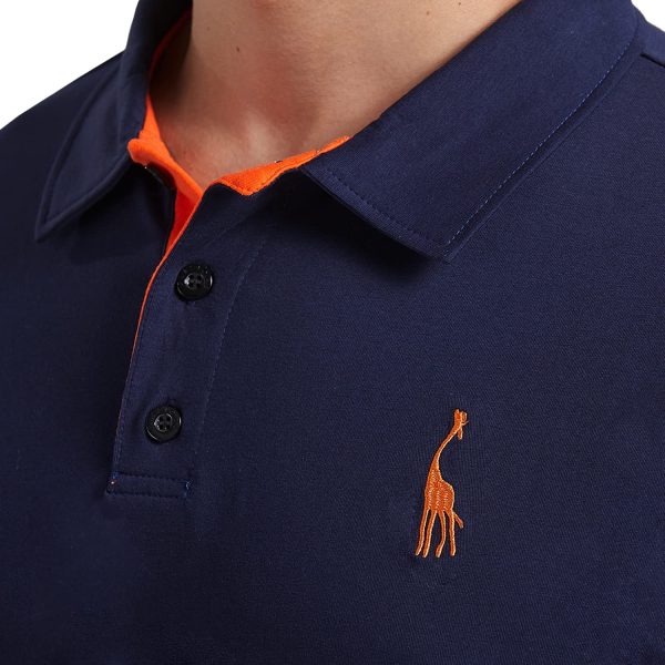 GLESTORE Mens Polo Shirts Giraffe MT1030 Golf Tennis T-Shirt - Image 7