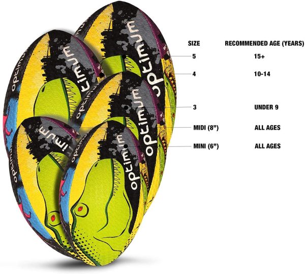 Optimum Cartoon Character Rugby Ball, Shark, Twister, Stinger, Monkey, Cow - Image 2