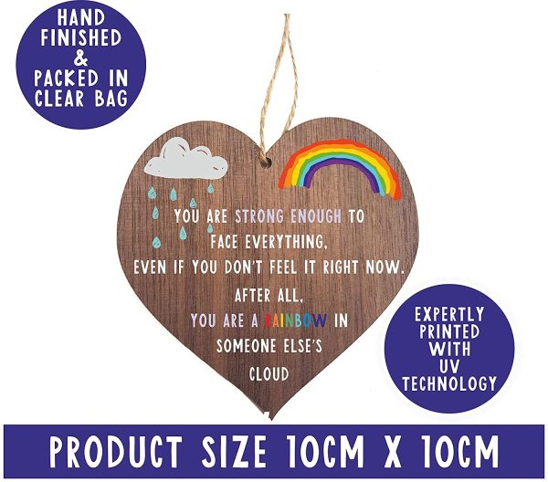 Rainbow gifts | Rainbow in someone else??s cloud | thinking of you - miss you gifts for best friend Keyworker | cheer up gifts | inspirational gifts for women - Image 4