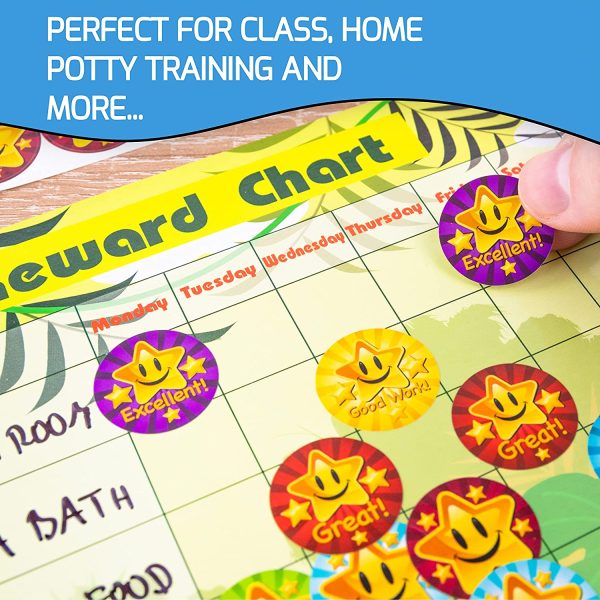 Innoveem Reward Stickers For Children - Teacher Stickers With A Great Selection Of Designs To Praise & Merit Good Work & Behaviour - Easy Peel With Strong Adhesive Glue [200 Pack] - Image 6