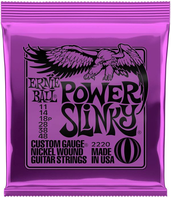 Ernie Ball Power Slinky Nickel Wound Electric Guitar Strings - 11-48 Gauge - Image 2