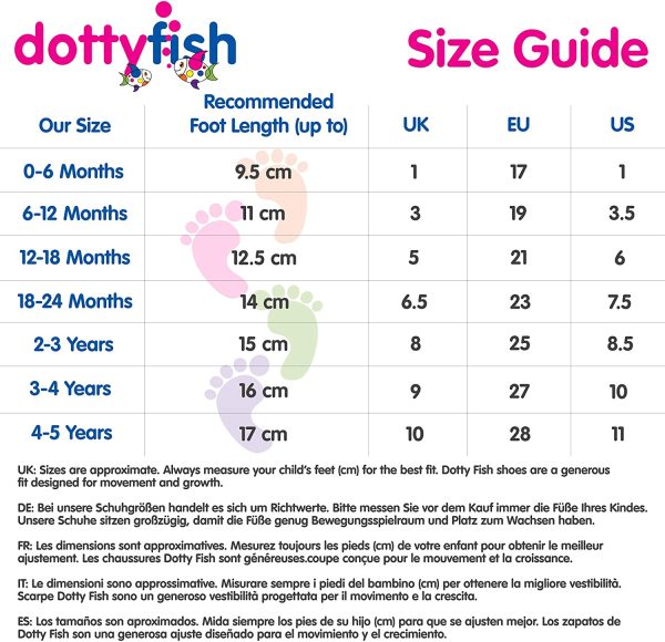 Dotty Fish Soft Leather Baby Shoes for Boys. Toddler Shoes. Non Slip. Animal Designs for Boys and Girls. 0-6 Months - 4-5 Years