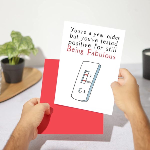 Funny Birthday Card for Her ?C Positively Fabulous - Happy Birthday Friends - mum birthday cards for nanny Gifts for Women Friend - Birthday cards for her - Mum Sister Auntie (Being Fabulous) - Image 2