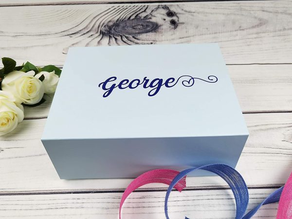 Large Personalised Empty Gift Boxes, Choice of Colours and Sizes - Image 7