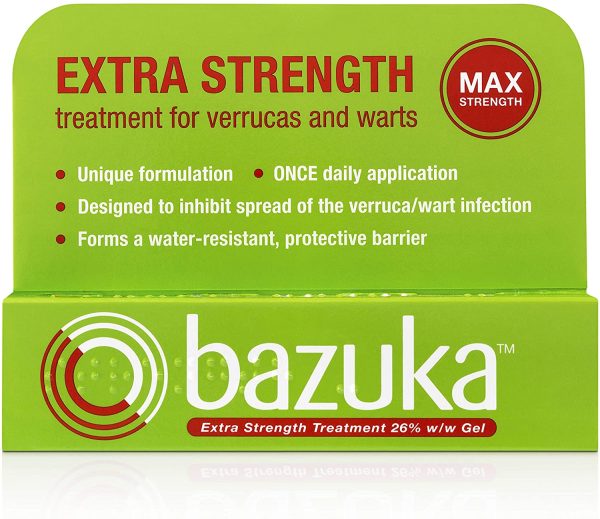 Bazuka Extra Strength Treatment Gel with emery board, 6g