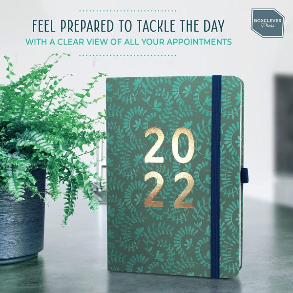 Perfect Year 2022 Diary A5 Page a Day. A5 Diary, Daily Planner 2022 runs Jan - Dec'22. Diary 2022 Day per Page with Checklists. 2022 Planner for Busy Schedules. - Image 4