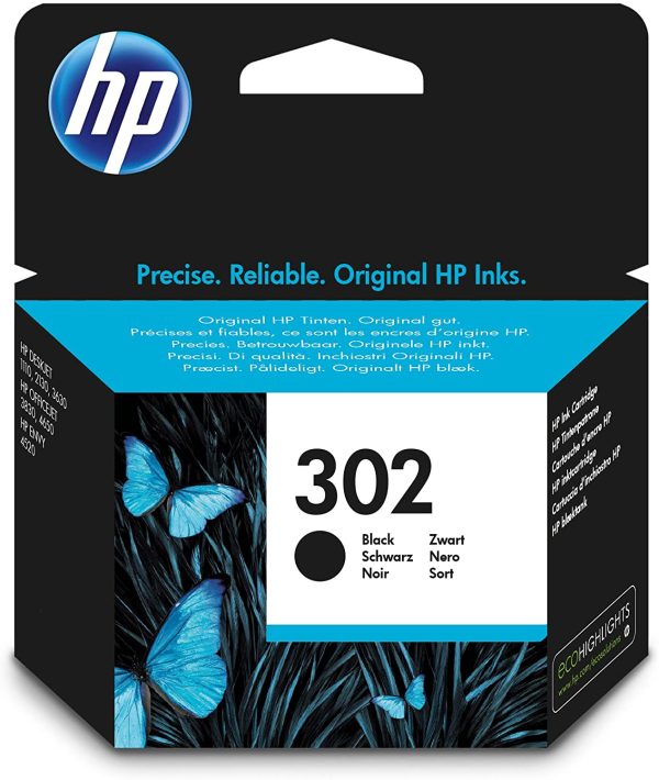 HP F6U66AE 302 Original Ink Cartridge, Black, Single Pack - Image 3